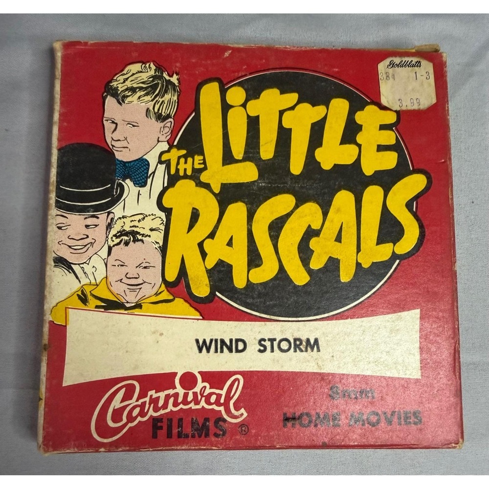 Vintage Little Rascals Wind Storm 8mm Home Movie Carnival Films LR 2 200ft Reel